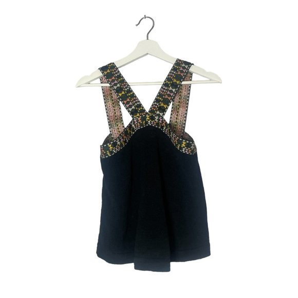 Madewell Embroidered Swing Sweater Tank Size XXS Boho Bohemian - Picture 5 of 10